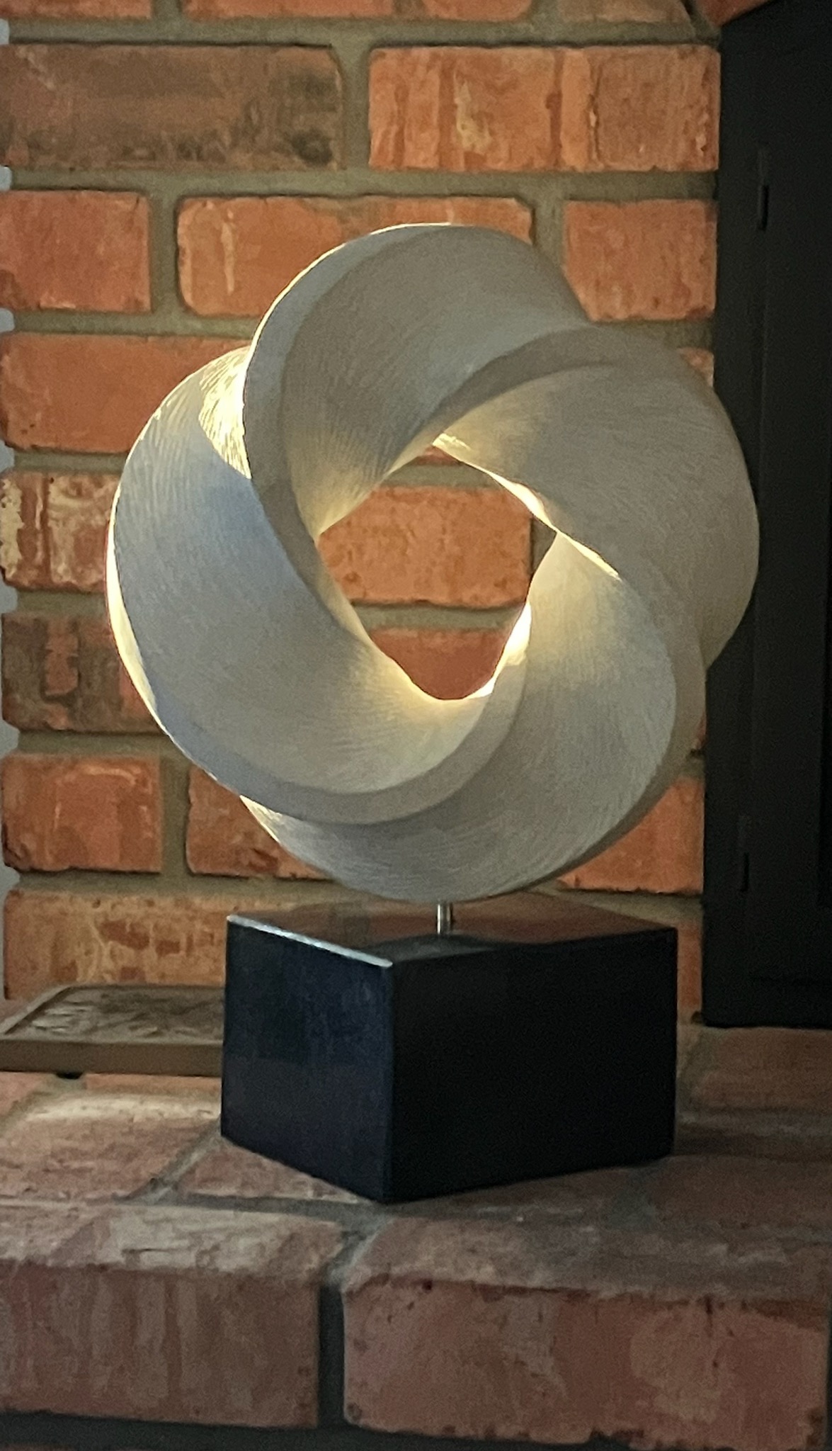 Torus Knot #2, Limestone by Ed Thayer