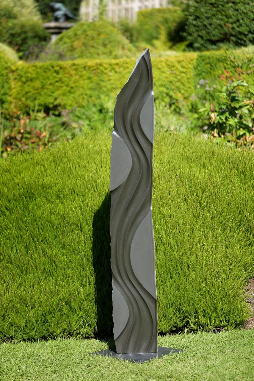 River, basalt by Sue Taves