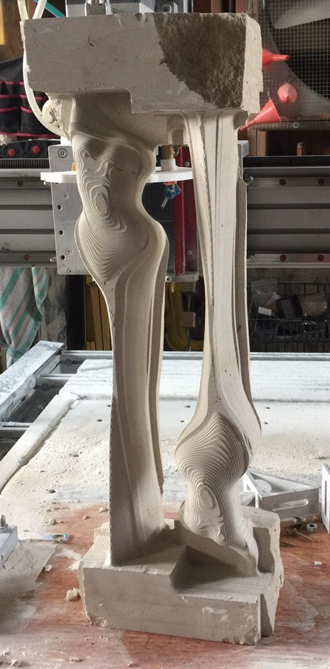 Abstract Figure front back cut