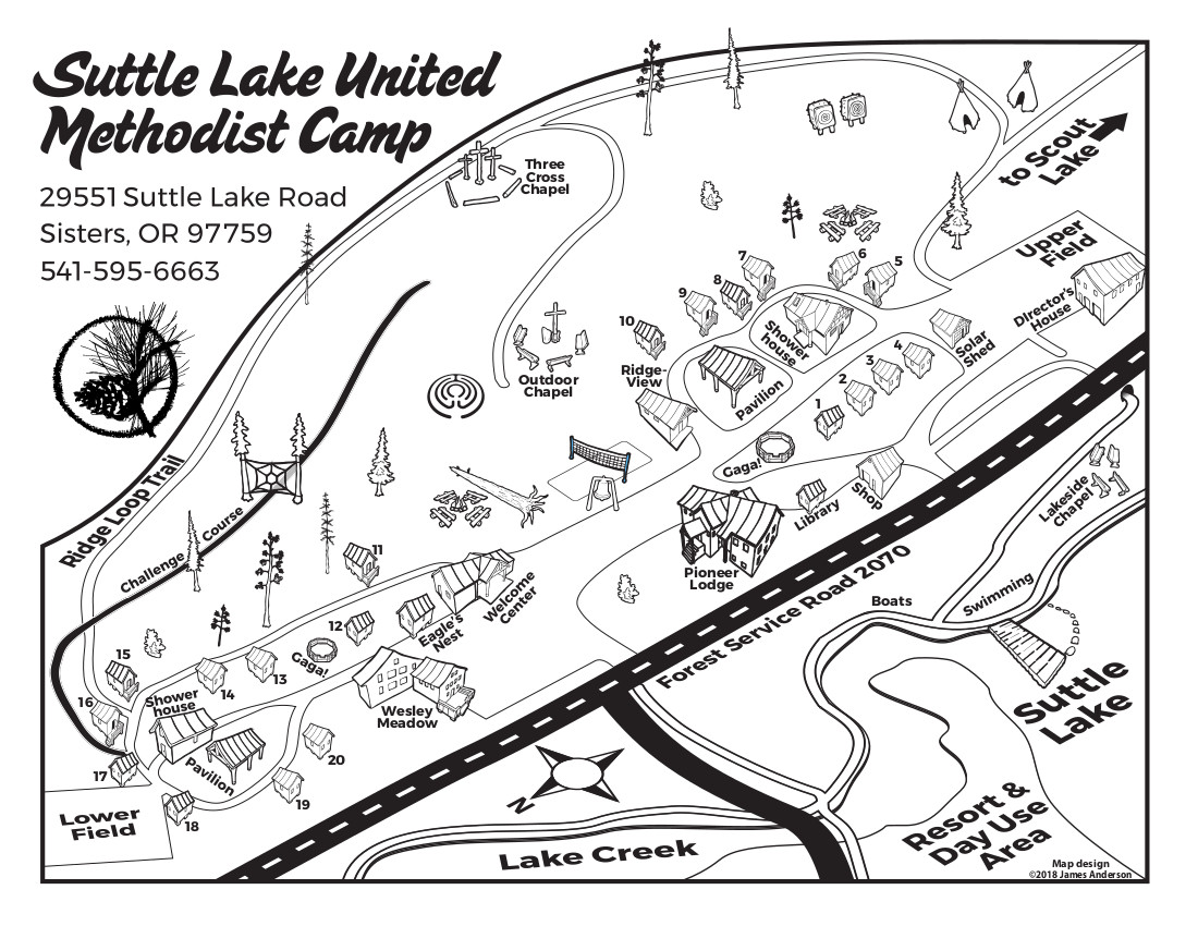 suttle lake map